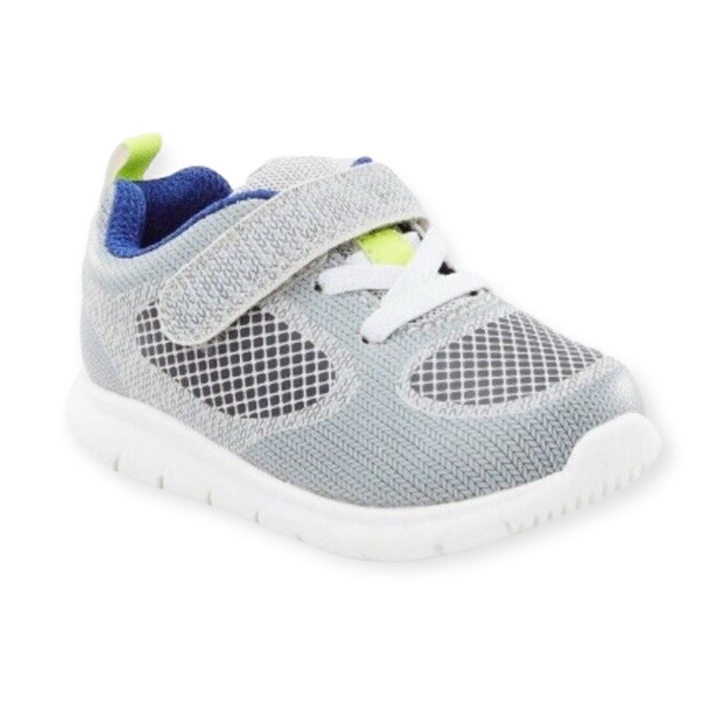 CARTER’S Just One You Boy’s Silas Sneakers in Gray Size 3 NEW